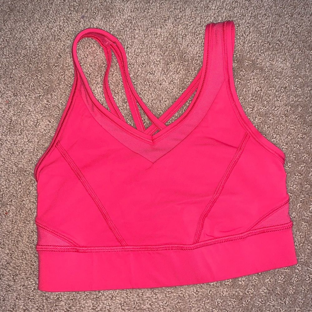 Hot Pink Lululemon Sports Bra Size 2